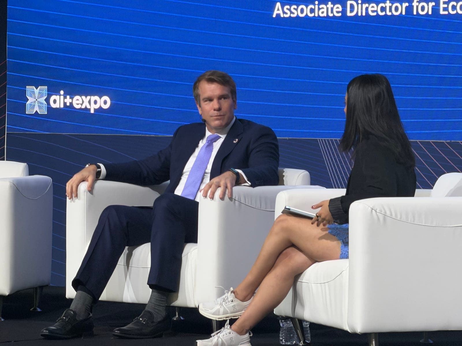 Panel discussion at the AI+ Expo.