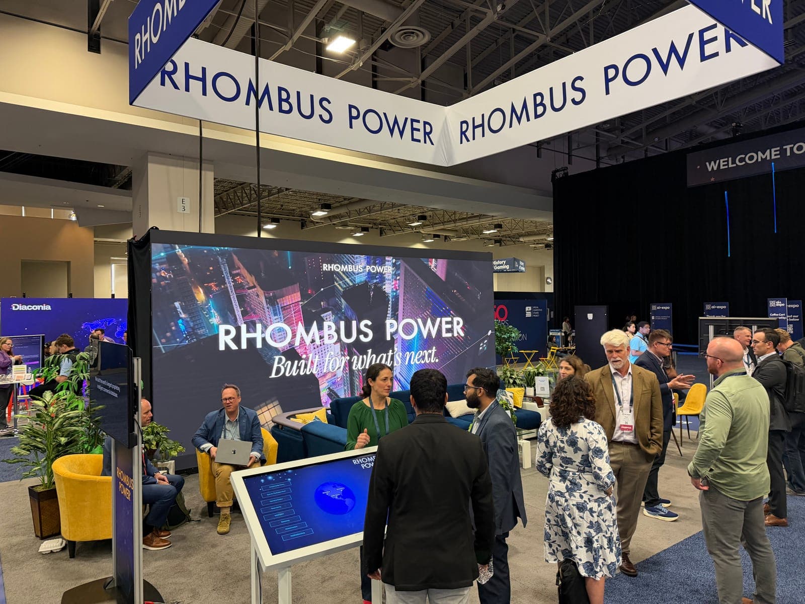 Rhombus Power booth at the AI+ Expo.