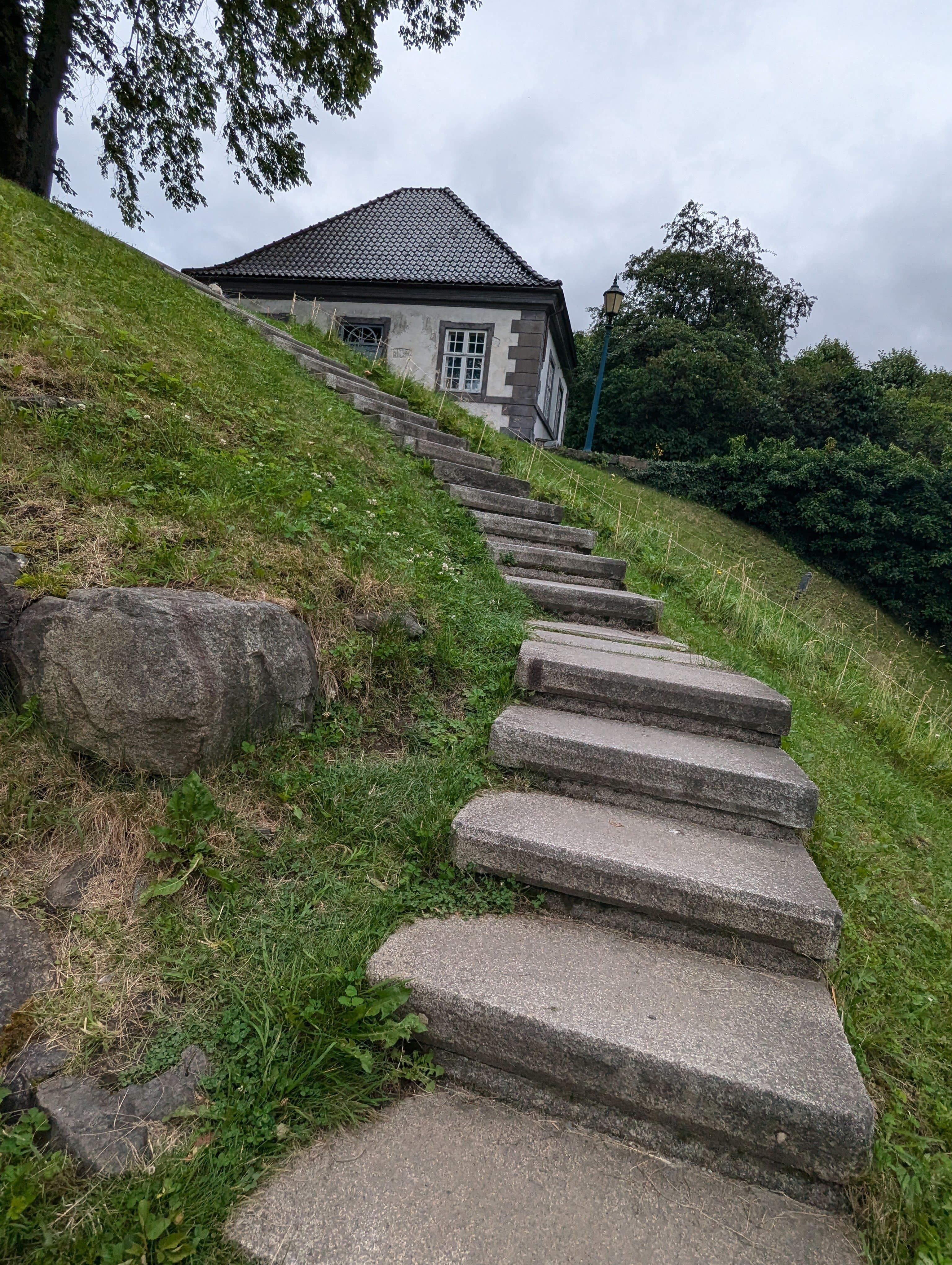 Stone steps leading upward representing strategic progression