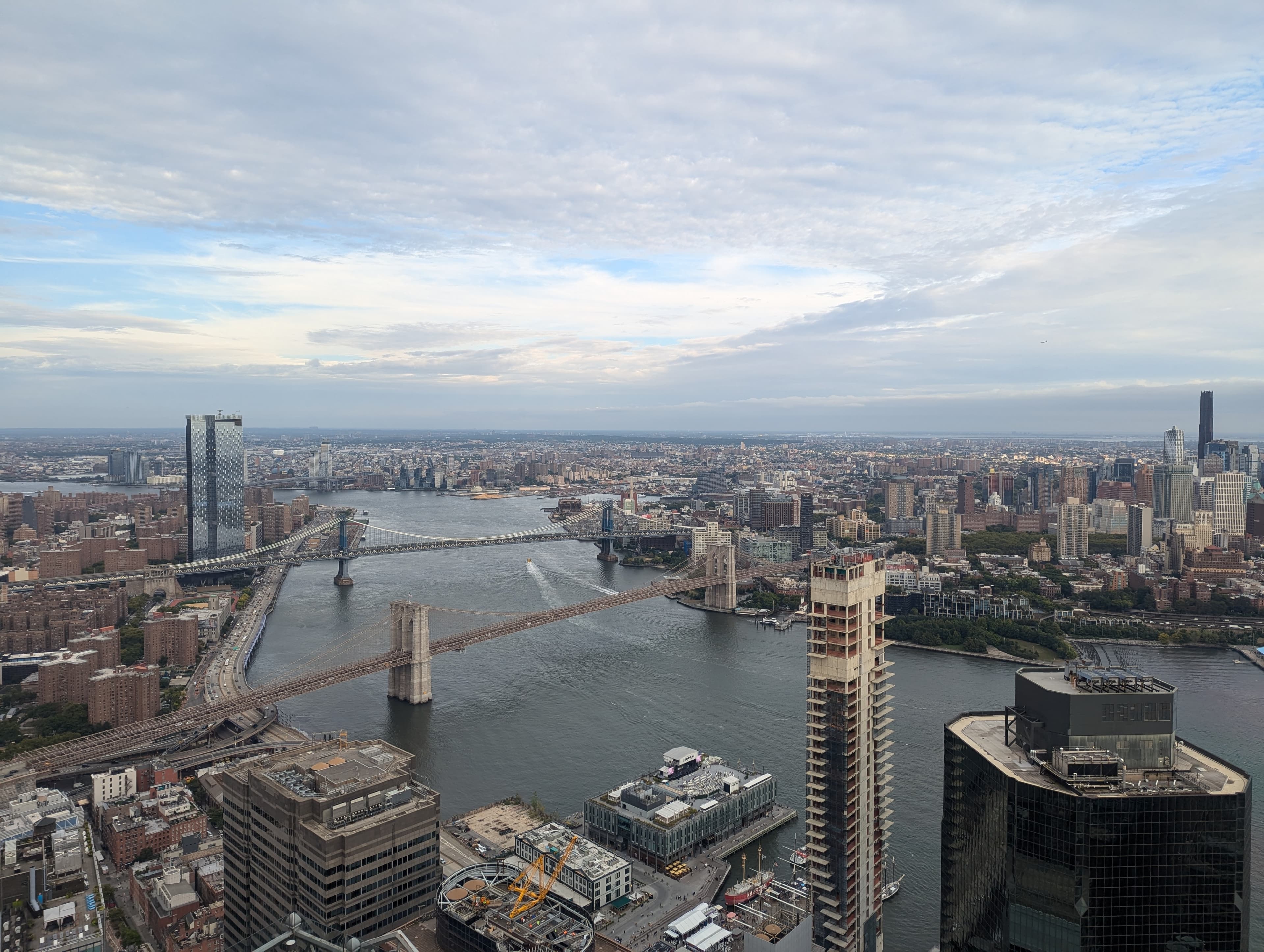 Aerial view of NYC bridges representing comprehensive system overview